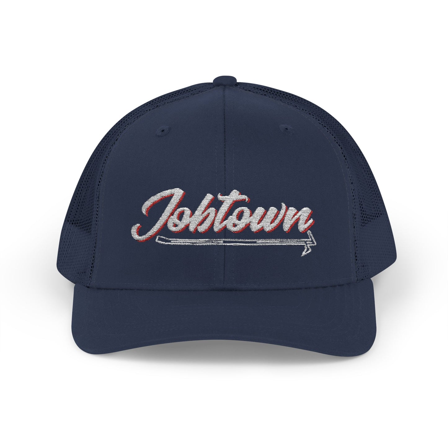 Jobtown Hook White Letters Trucker Hat