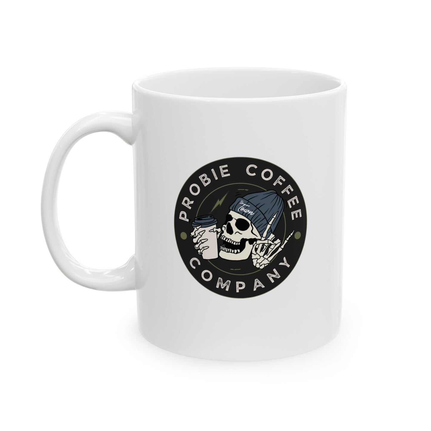 Probie Coffee Co. Ceramic Mug, (11oz, 15oz)