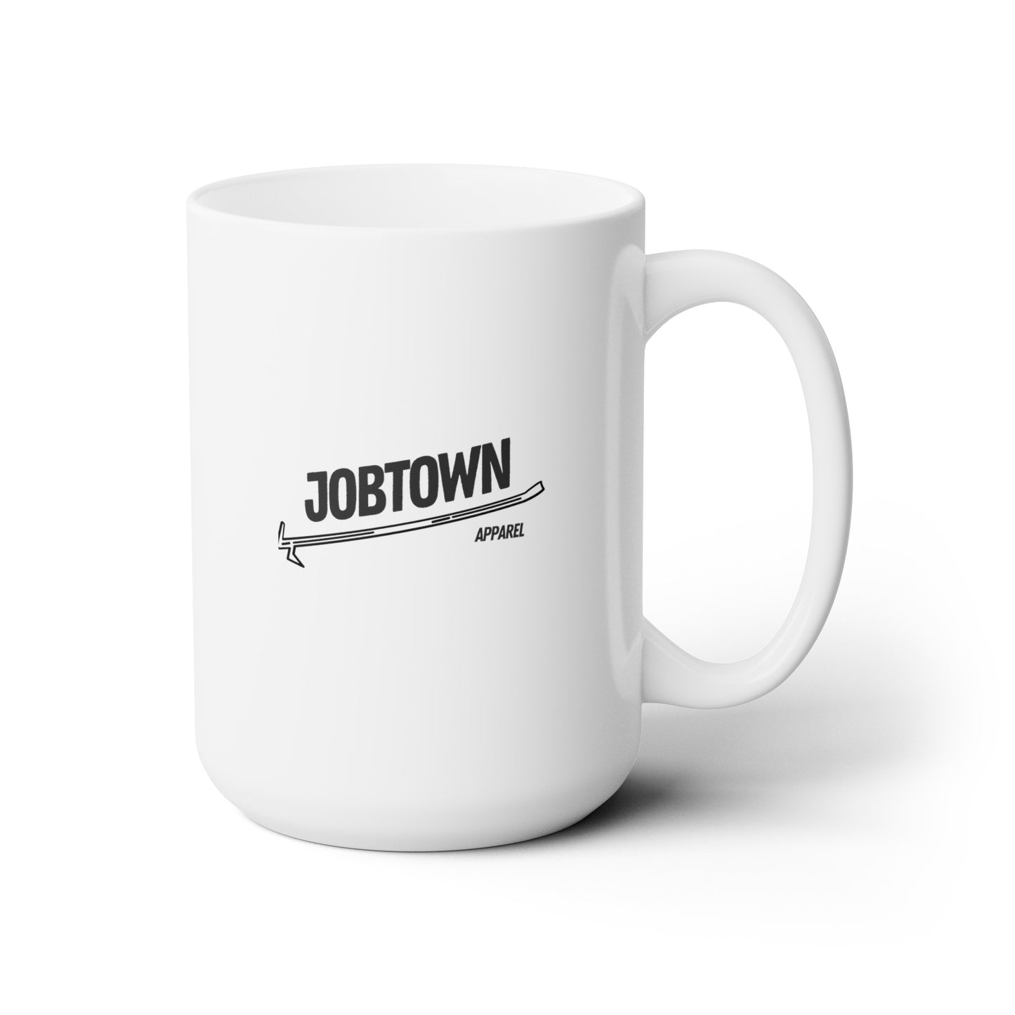 Jobtown white Ceramic Mug 15oz