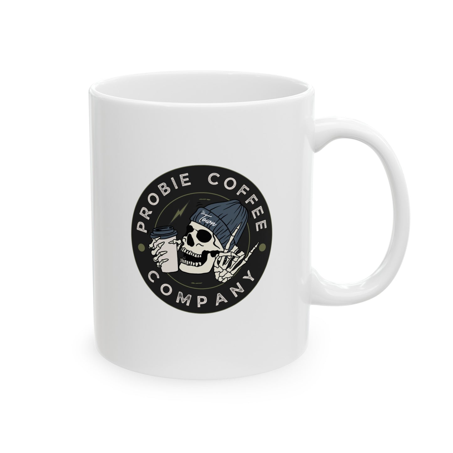 Probie Coffee Co. Ceramic Mug, (11oz, 15oz)