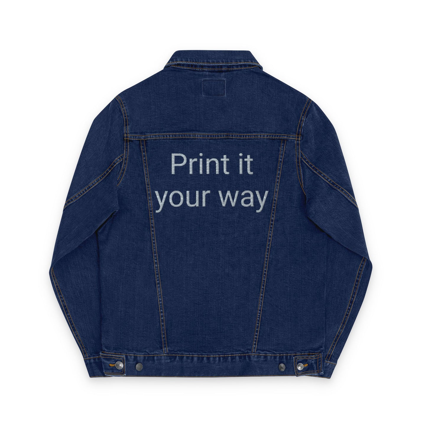 Custom Denim Jacket with Personalized Back