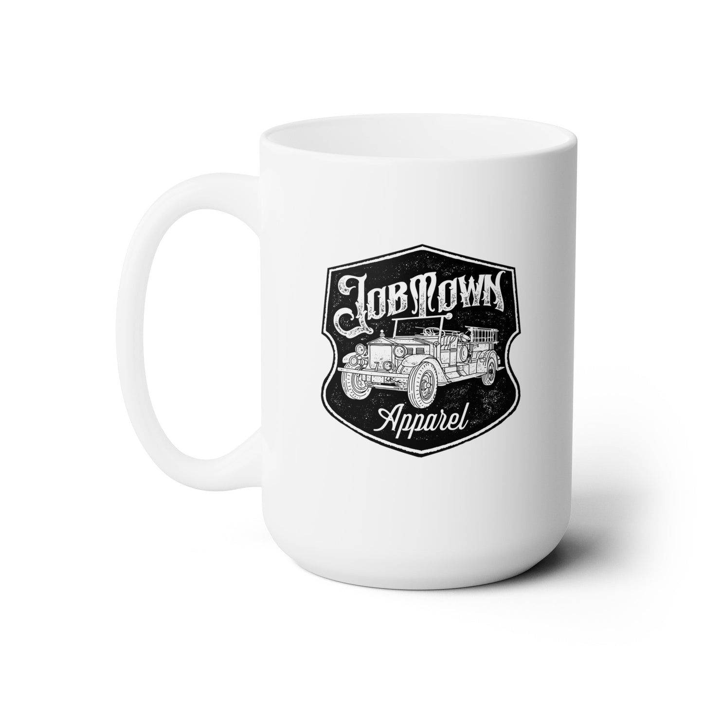 Jobtown white Ceramic Mug 15oz