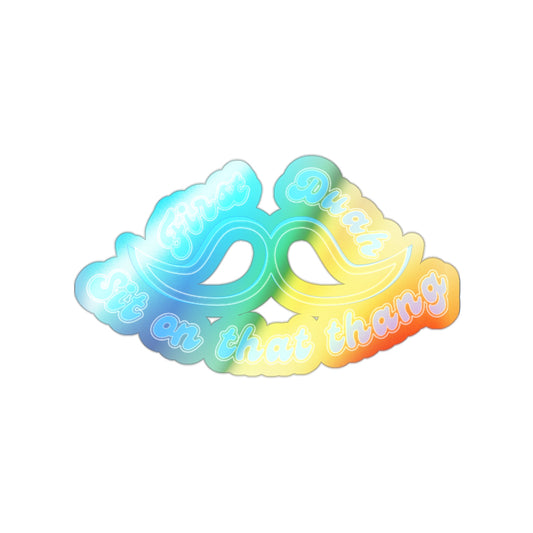 Holographic Movember Sticker